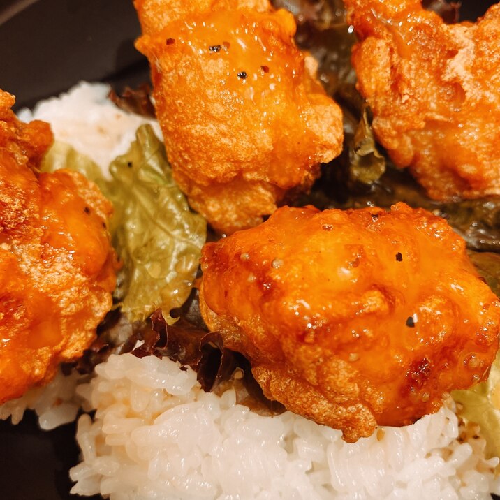 残り物唐揚げが 絶品 塩だれ唐揚げ丼に レシピ 作り方 By きっちんmiwa 楽天レシピ